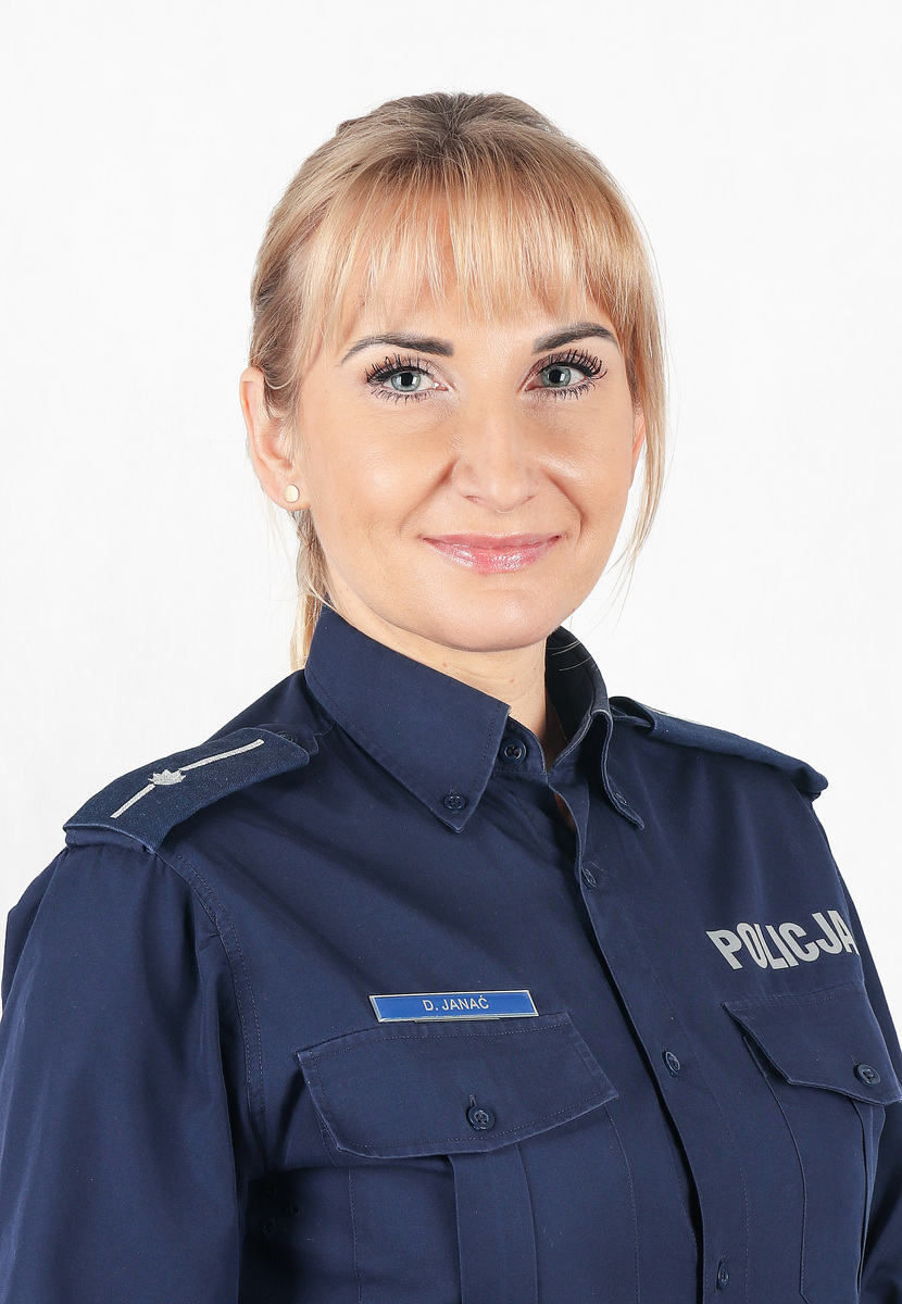 Oficer prasowy KPP Strzelce Opolskie - mł. asp. Dorota Janać