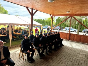 Zdjęcie kolorowe przedstawiające uczestników Wojewódzkiego Konkursu Ruchu Drogowego.