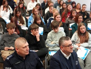 Zdjęcie przedstawia kulisy castingu programu "Przyszłość a Ty"